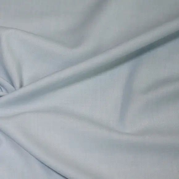 Cashmerello Light Blue Twill Solid Plain Custom Shirt 8860.1649.1873 - Yeossal
