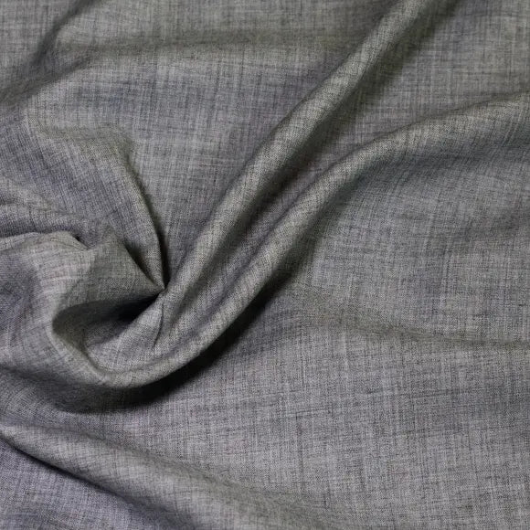 Cashmerello Light Grey Twill Solid Plain Custom Shirt 8870.7901.1852 - Yeossal