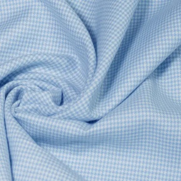 Cashmerello Medium Blue Twill Solid Plain Structured Custom Shirt 8863.7052.400 - Yeossal