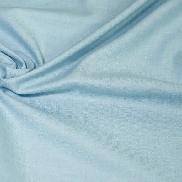 Cashmerello Turquoise Twill Solid Plain Custom Shirt 8860.1649.1684 - Yeossal
