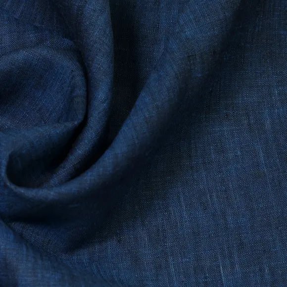 Centolino Dark Blue Poplin Solid Plain Custom Shirt 7156.8823.942 - Yeossal