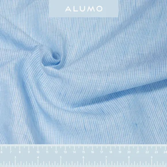 Centolino Medium Blue Poplin Stripes 1 Custom Shirt 7156.9249.400 - Yeossal