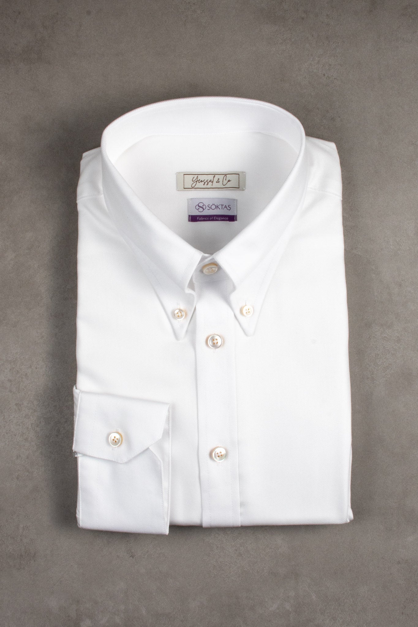 Chelsea White Twill Custom Shirt - Yeossal & Co
