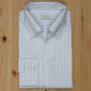 Dante Melange Blue/Gray/White Stripe Cotton Shirt MSC3301 - Yeossal & Co
