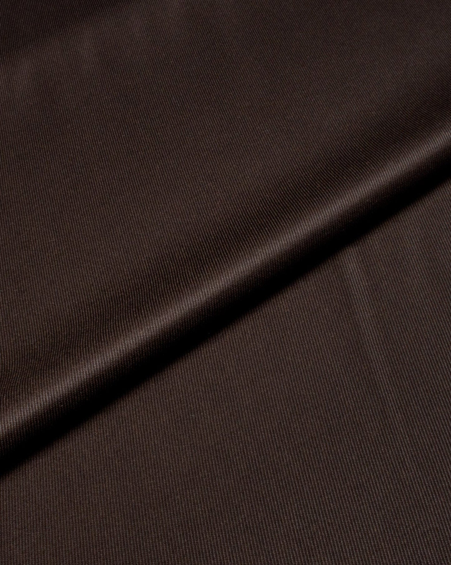 Dark Brown Covert Twill Wool Custom Trousers MUW3308 - Yeossal & Co