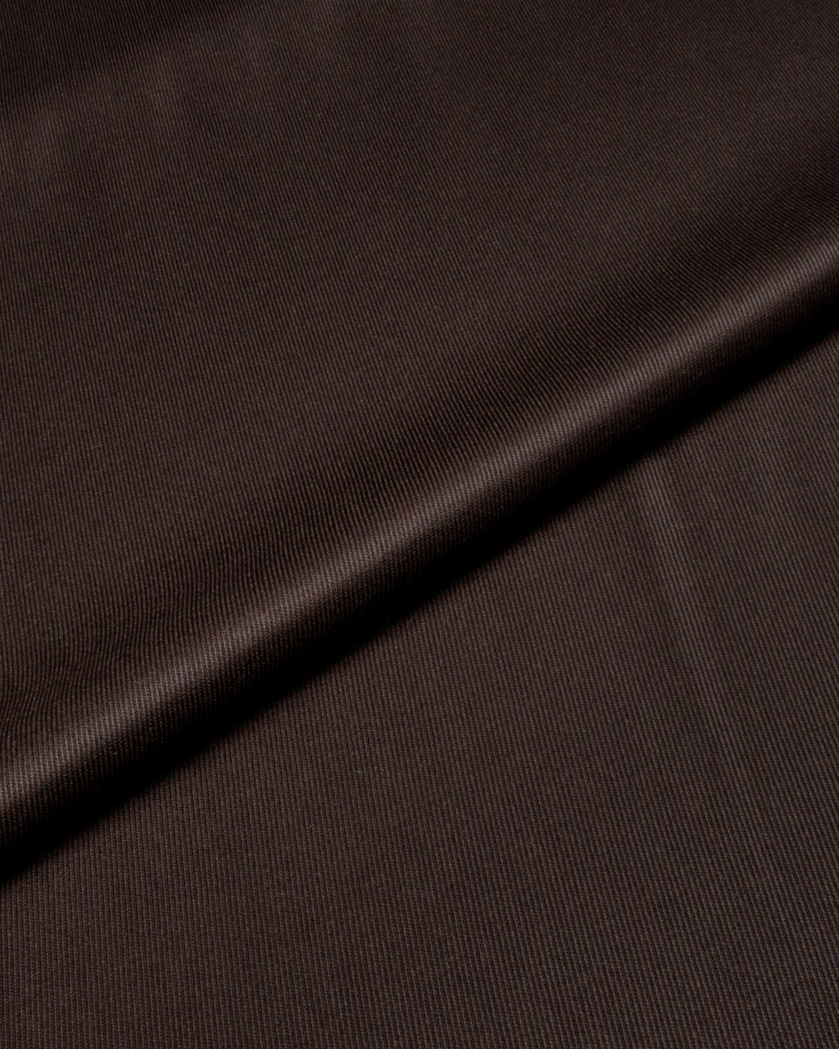 Dark Brown Covert Twill Wool Custom Trousers MUW3308 - Yeossal & Co