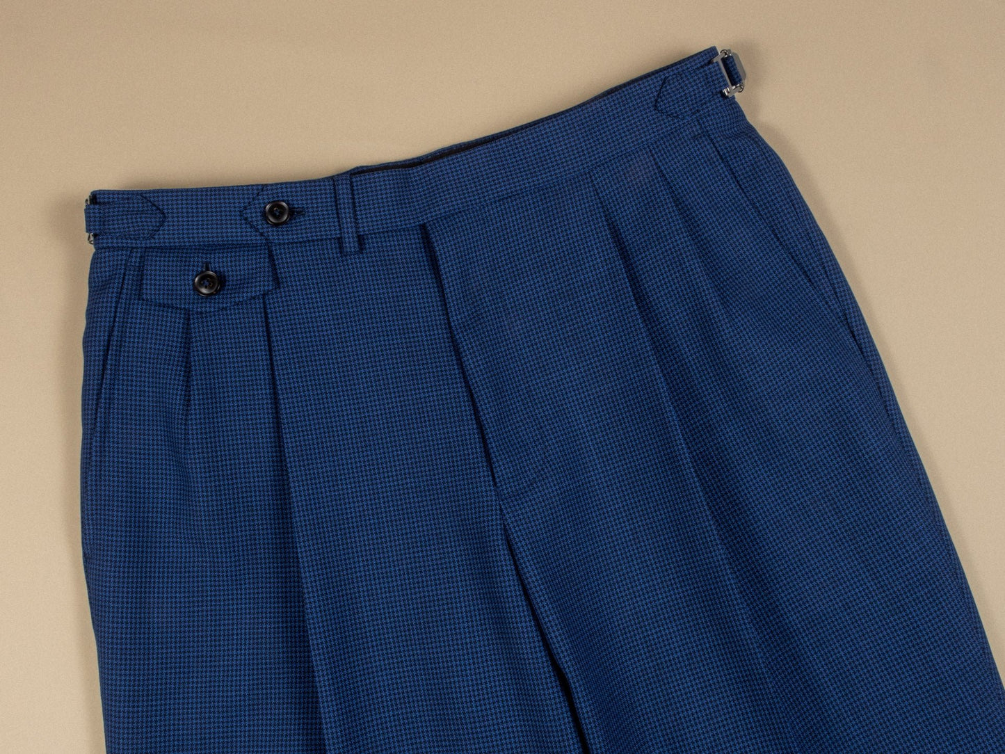 Discoverer Houndstooth High - Twist Wool Trousers - Yeossal & Co