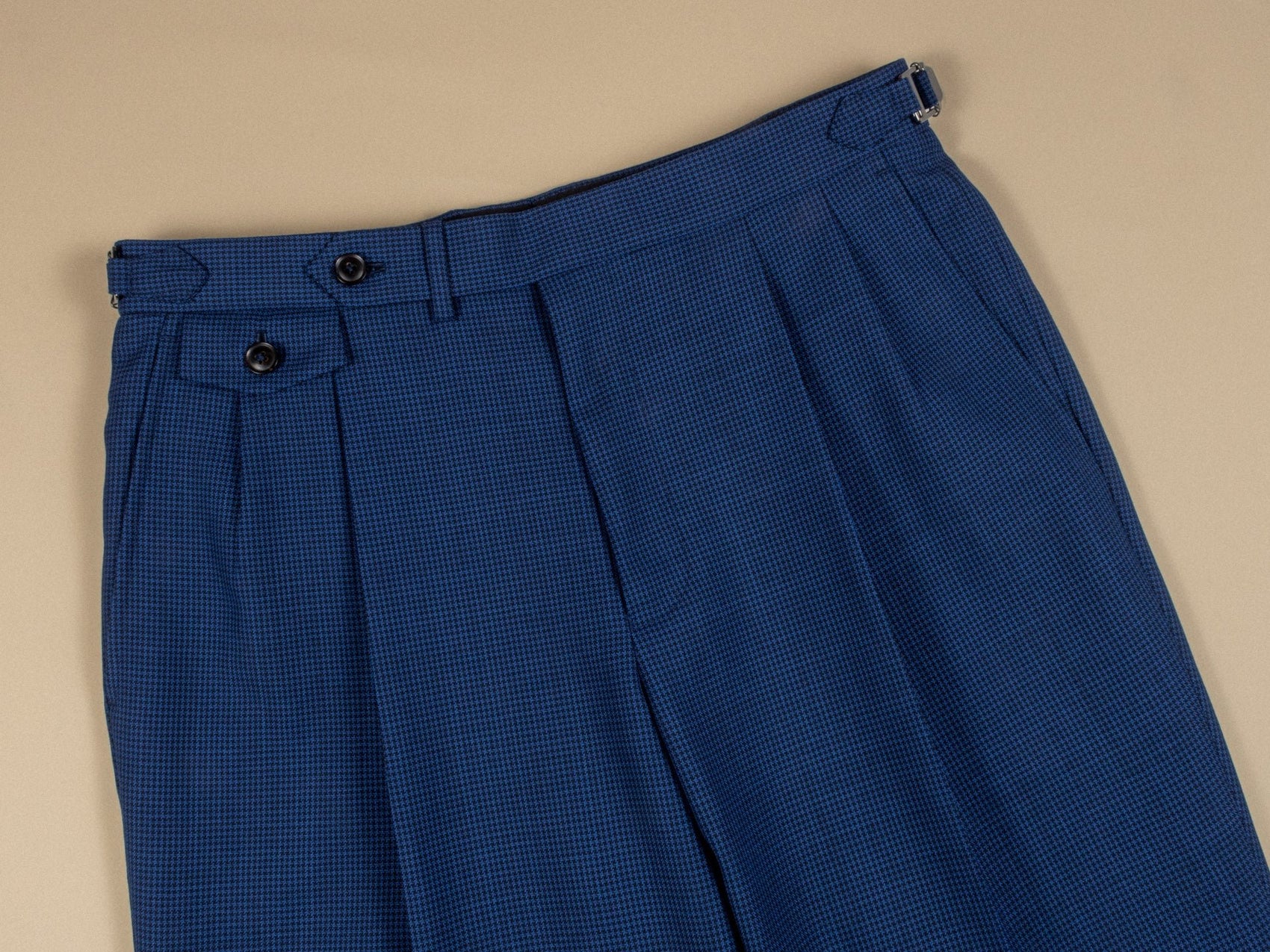 Discoverer Houndstooth High - Twist Wool Trousers - Yeossal & Co