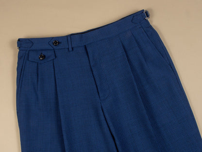Discoverer Houndstooth High - Twist Wool Trousers - Yeossal & Co