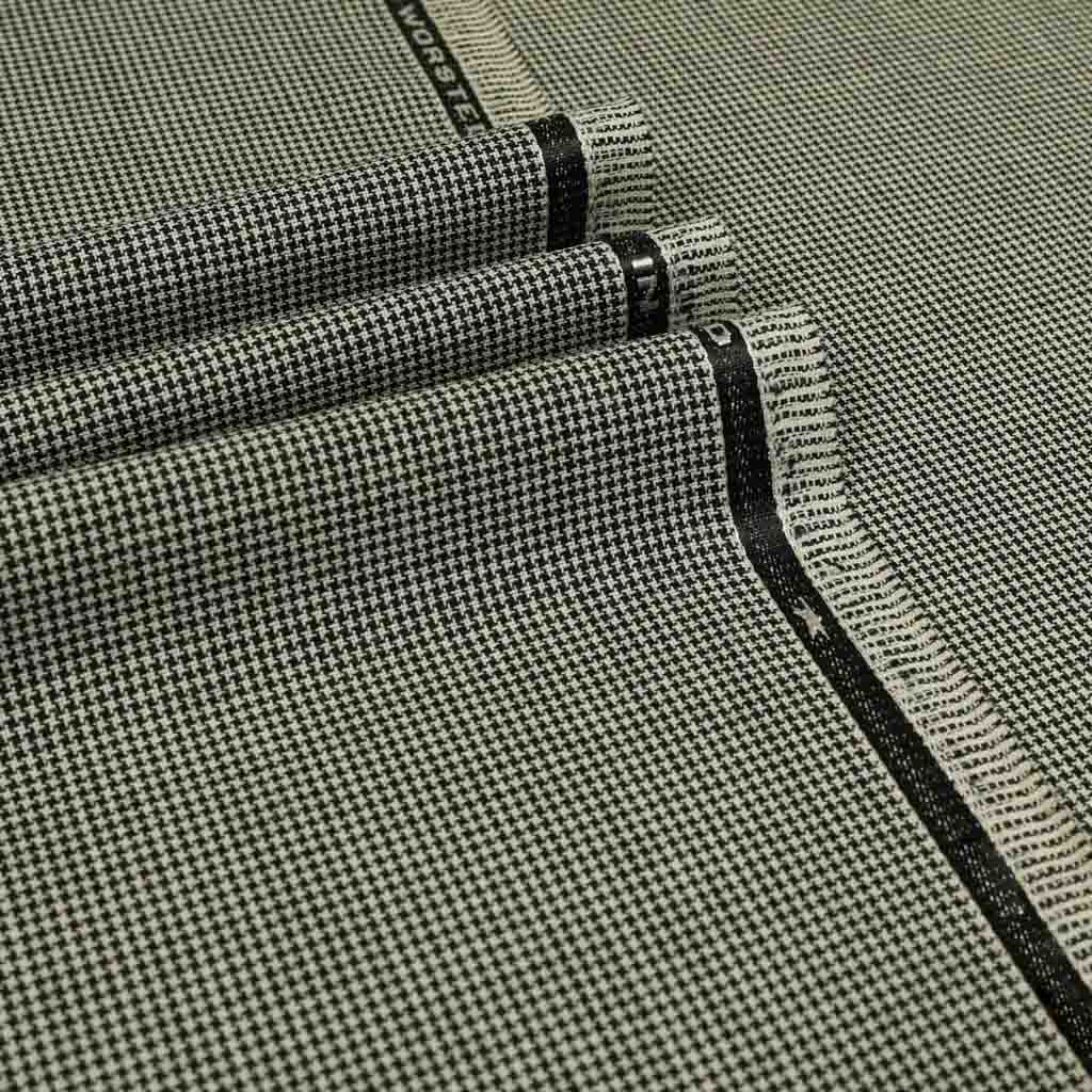 Discoverer Houndstooth High - Twist Wool Trousers - Yeossal & Co