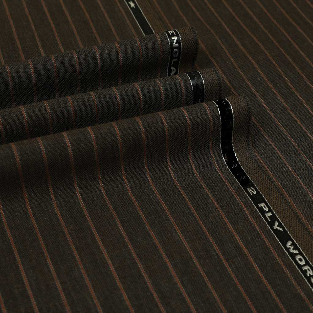 Discoverer Stripes High - Twist Wool Trousers - Yeossal & Co