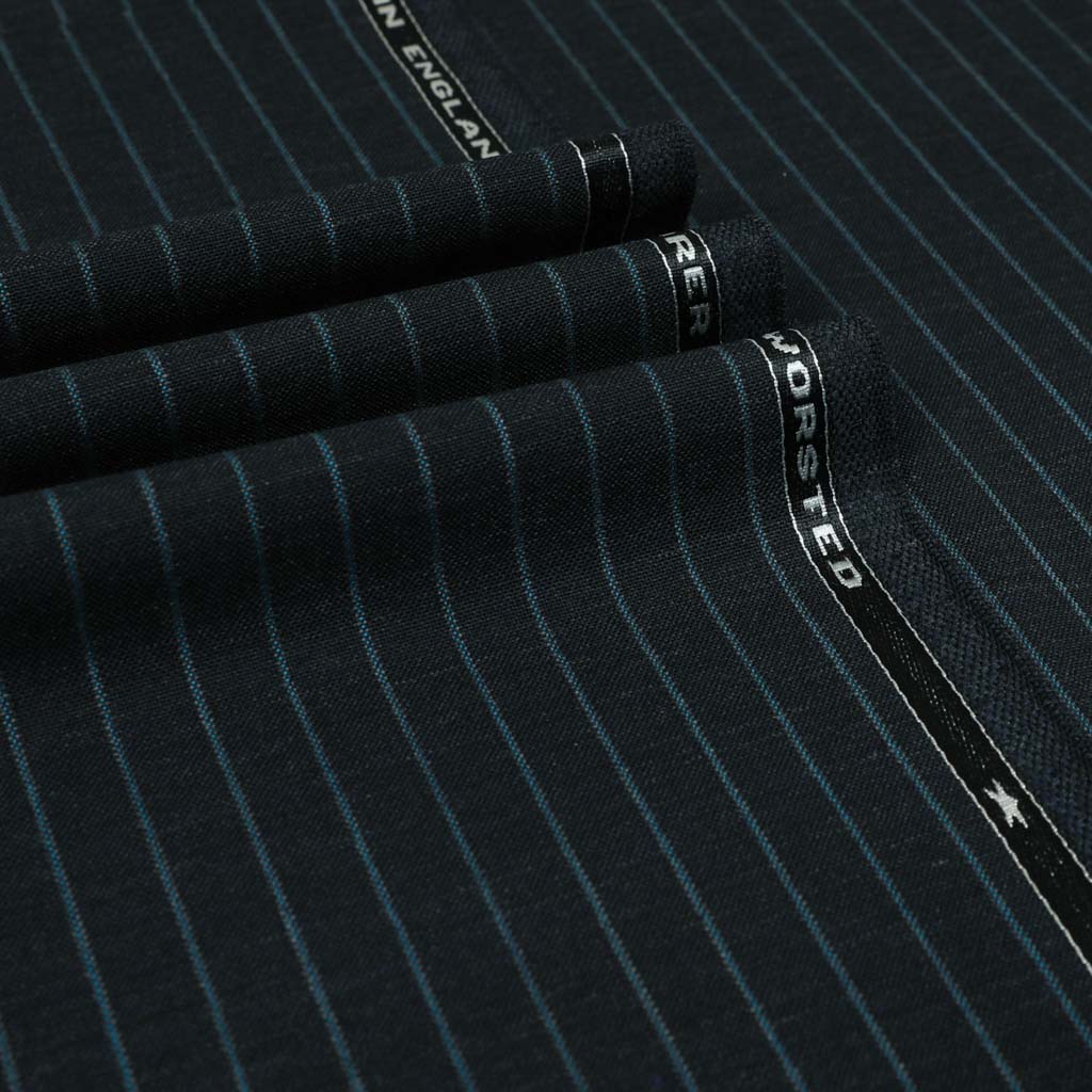 Discoverer Stripes High - Twist Wool Trousers - Yeossal & Co