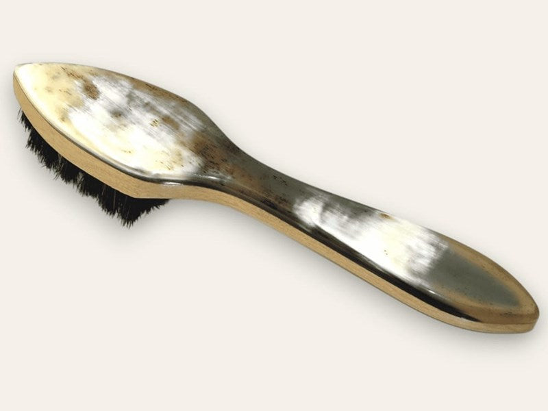 Horn Backed Shoe Brush Polish Applicator