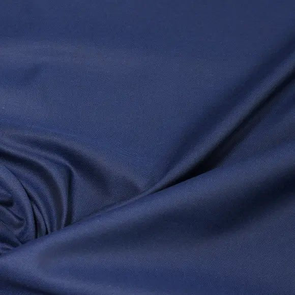 Flanello Dark Blue Twill Solid Plain Custom Shirt 8680.8359.640 - Yeossal