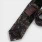 Floral Jacquard Silk Tie - Dark Brown - Yeossal & Co