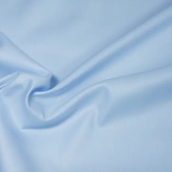 Genio Voyage Light Blue Herringbone Custom Shirt 7510.7417.400 - Yeossal