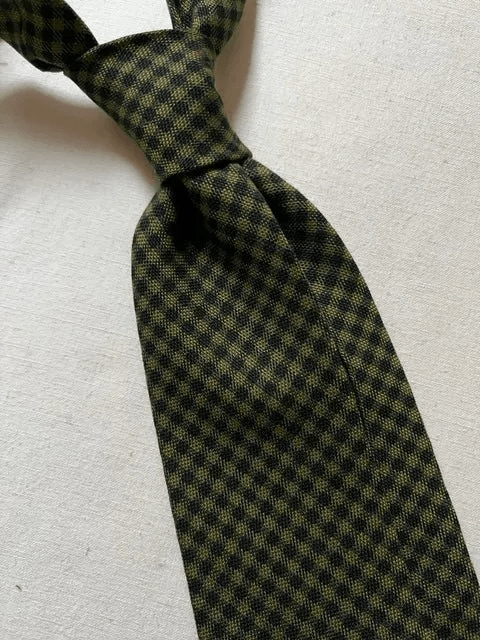 Handmade Vintage 7 - Fold Wool Tie 1322 - Yeossal & Co