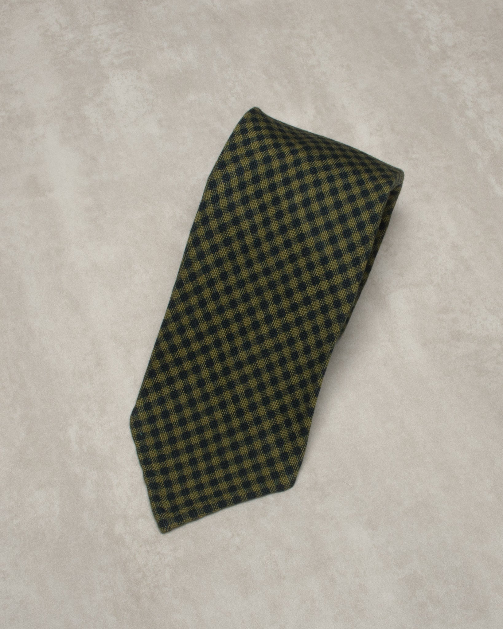 Handmade Vintage 7 - Fold Wool Tie 1322 - Yeossal & Co