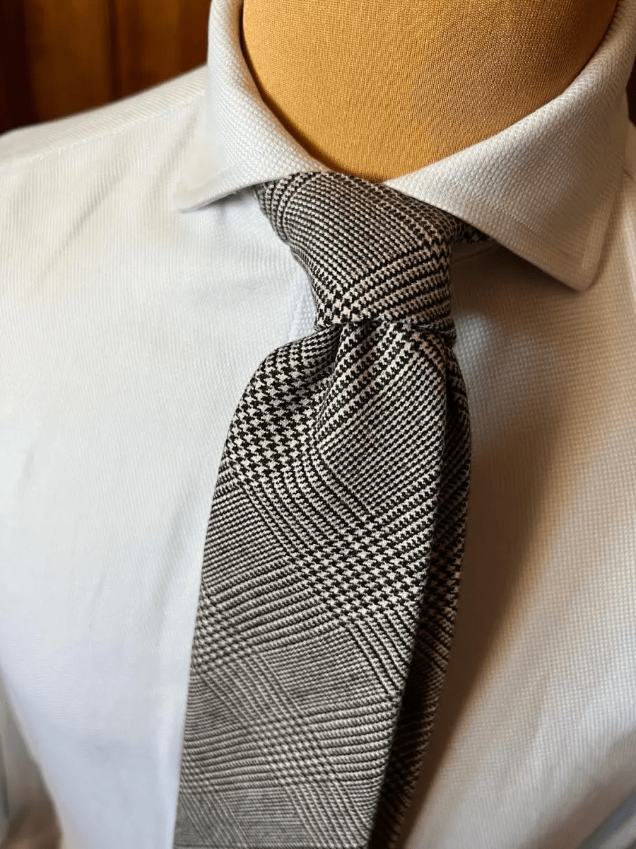 Handmade Vintage 7 - Fold Wool Tie 1461 - Yeossal & Co