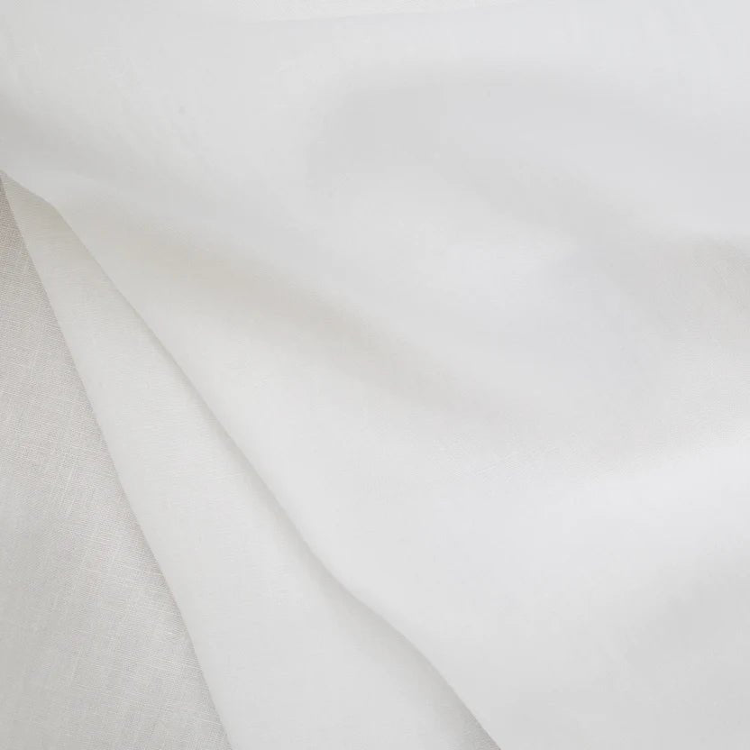 Heures bleues Blanc cassé Linen Trousers MML2491 - Yeossal & Co