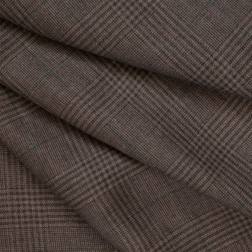 Heures bleues Chant des pins Glen Check Linen Trousers, MTO - Yeossal & Co