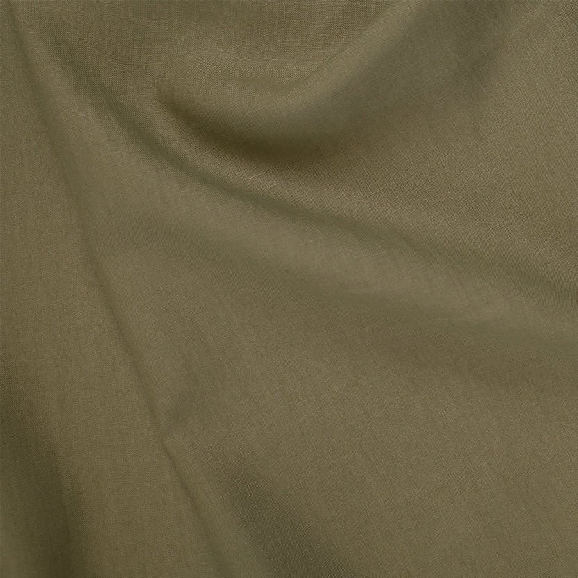 Heures bleues Kaki Linen Trousers, MTO - Yeossal & Co