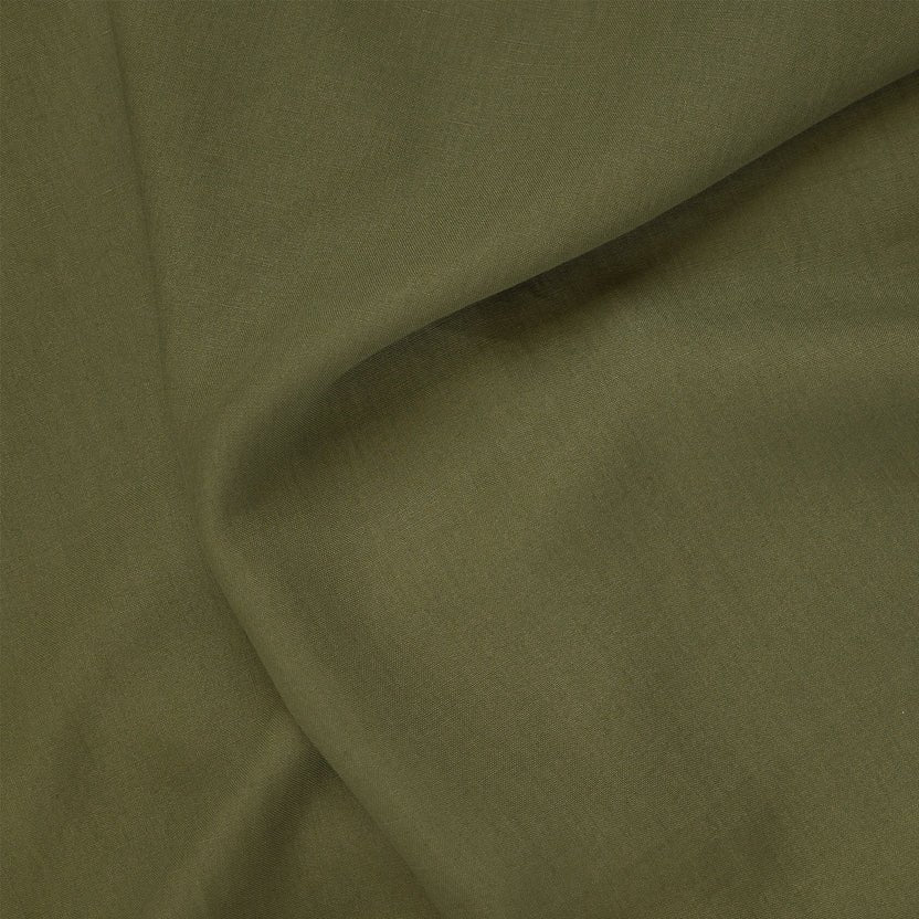 Heures bleues Olive Linen Trousers, MTO - Yeossal & Co