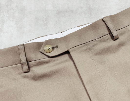 HFW Quest Cotton, Taupe Trousers - ST135 - Yeossal & Co