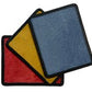 Horn Collar Stiffeners with Black Leather Pouch Red Suede Interior