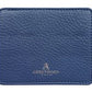 Horn Collar Stiffeners with Navy Leather Pouch Blue suede Interior