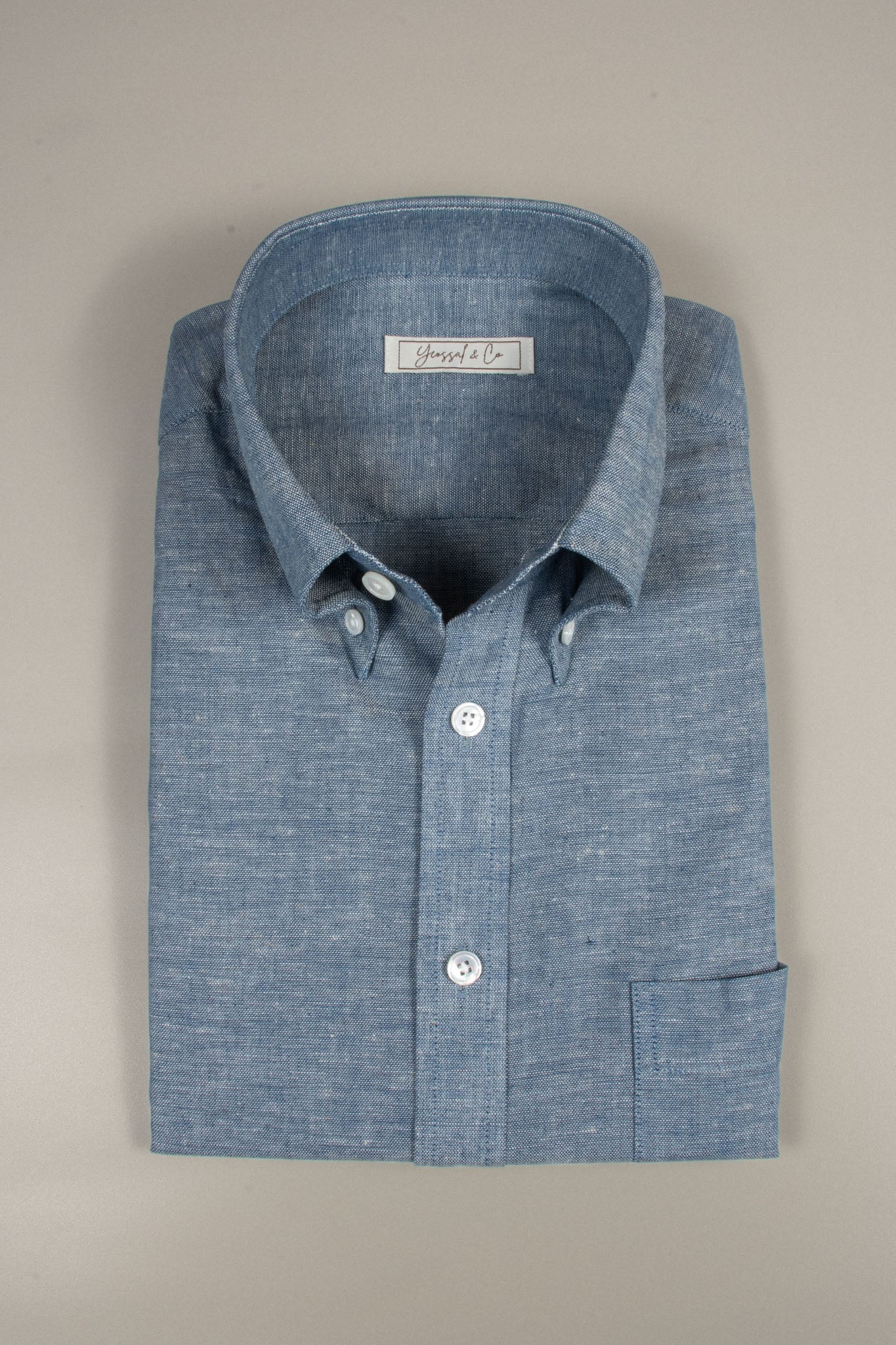 Japanese Dungaree Chambray Selvedge Shirt - Yeossal & Co