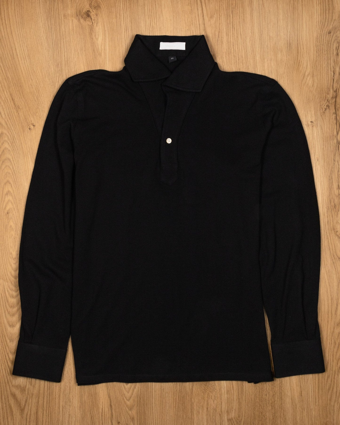 Kai Stretch - Cotton Pique Long Sleeve Polo Shirt - Yeossal & Co