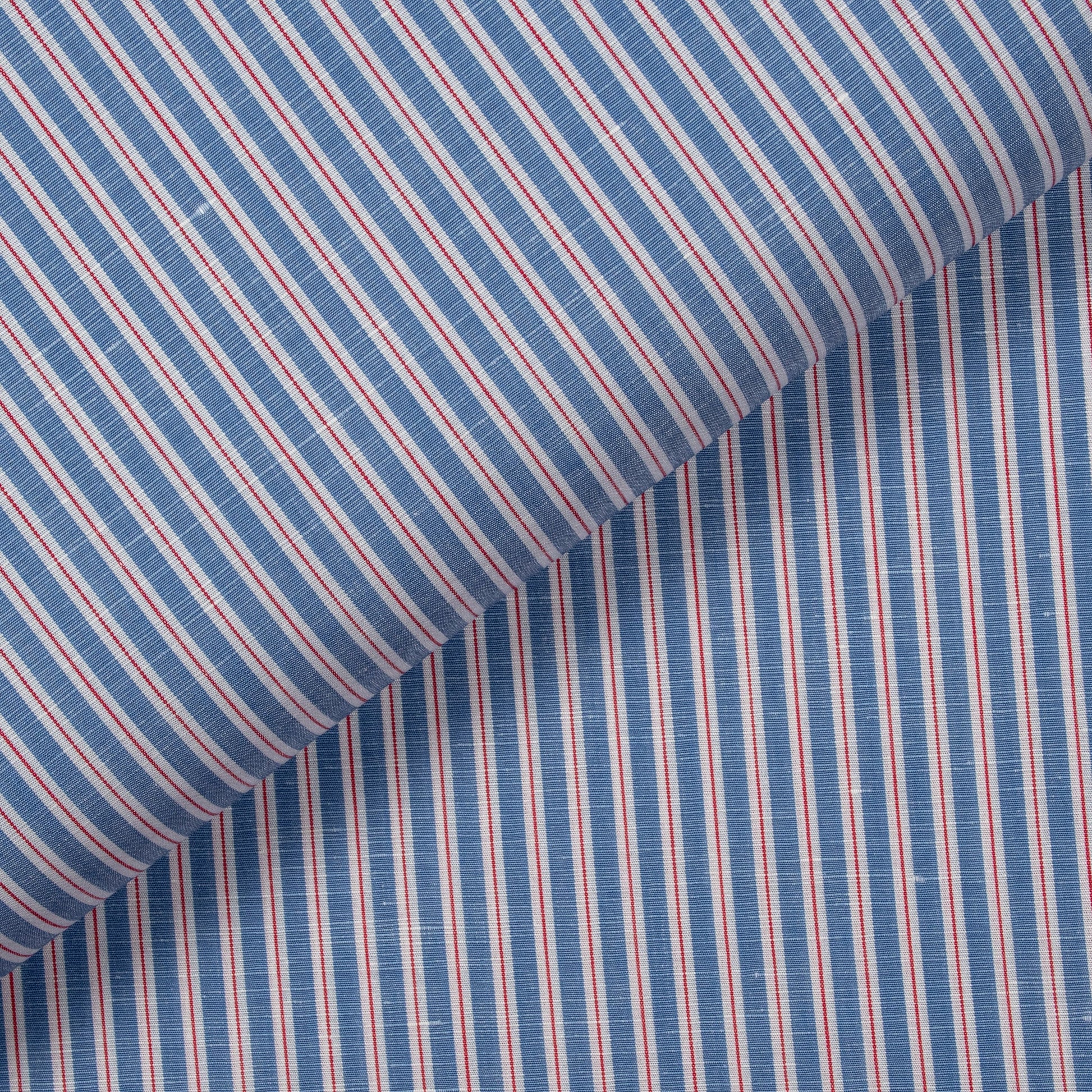 Linda Meander 71 Multi - stripes Cotton/Linen Blend Shirt MFA2116 - Yeossal & Co