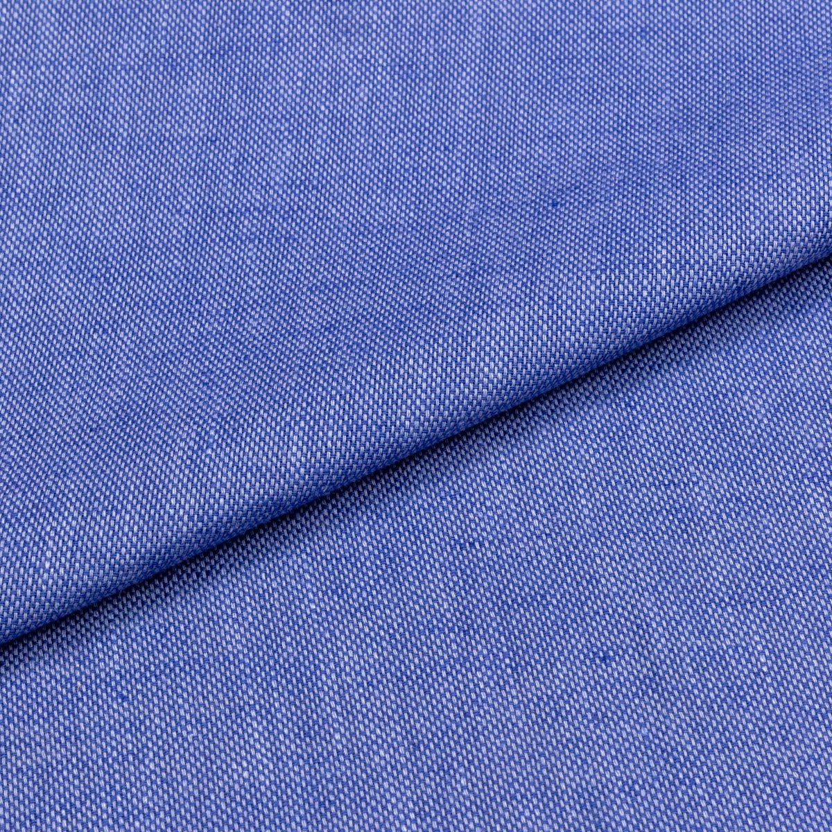 Malibu Blue Cotton - Linen Dobby Shirt MSA0790 - Yeossal & Co