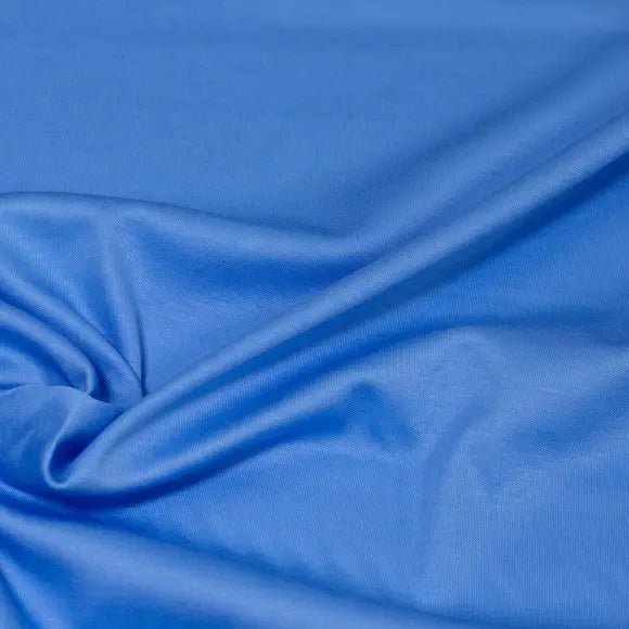 Markus Knit Medium Blue Jersey Solid Plain Custom Shirt 2000.8717.1062 - Yeossal