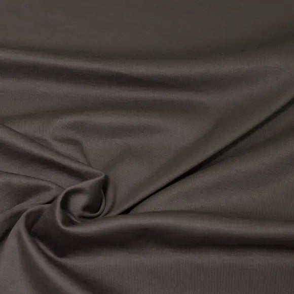 Markus Knit Taupe Grey Jersey Solid Plain Custom Shirt 2000.8717.1725 - Yeossal