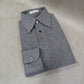Melange Grey Stretch - Cotton Long Sleeves Polo Tee Shirt - SS117 - Yeossal & Co