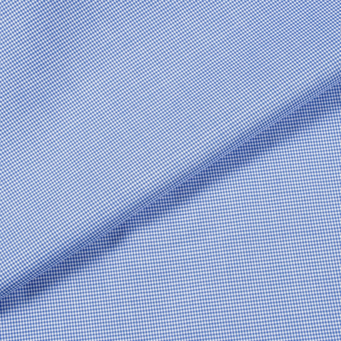 Monti Blue Small Checks Shirt MFC0203 - Yeossal & Co