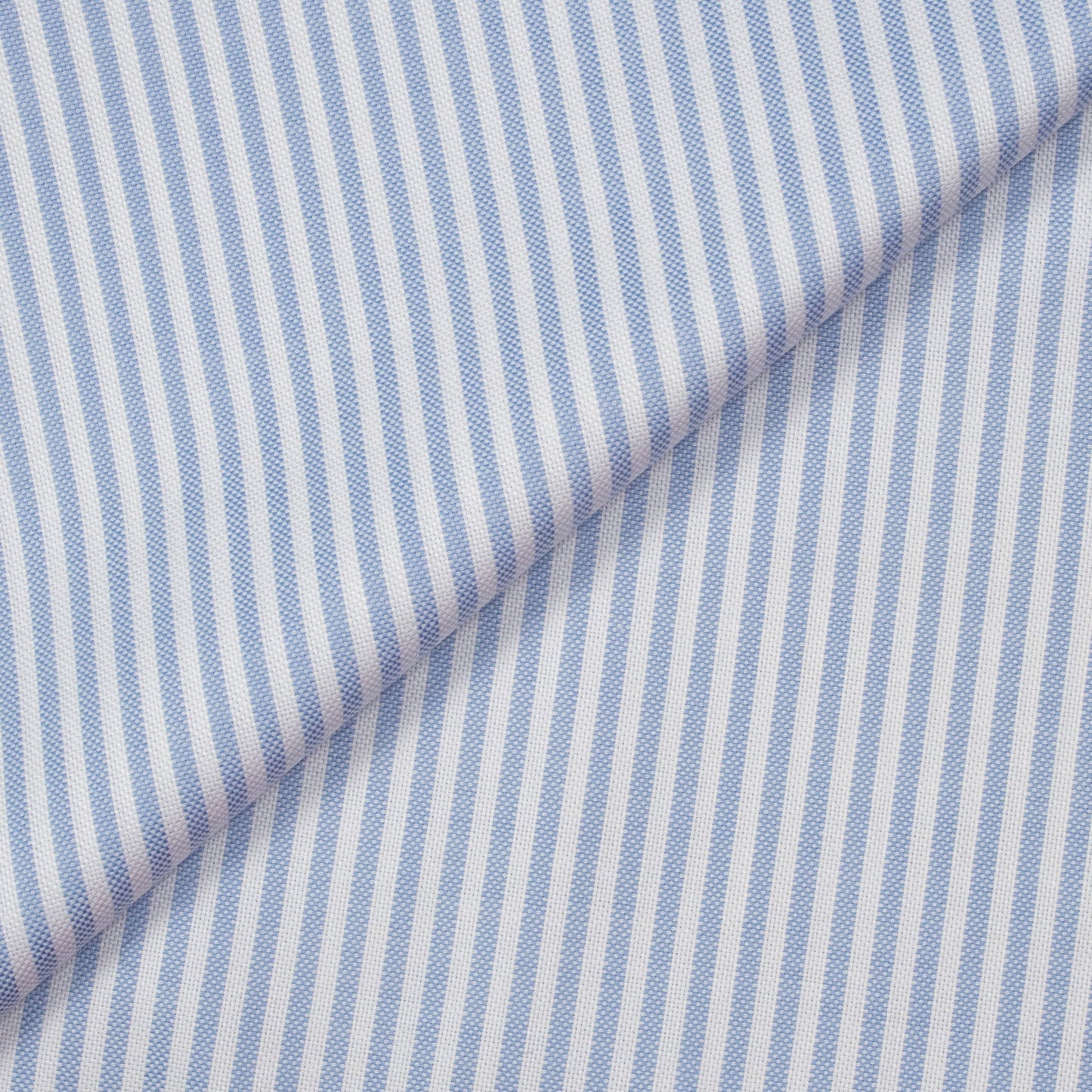 Monti Blue/ White Stripes Oxford Custom Cotton Shirt MFC0516 - Yeossal & Co