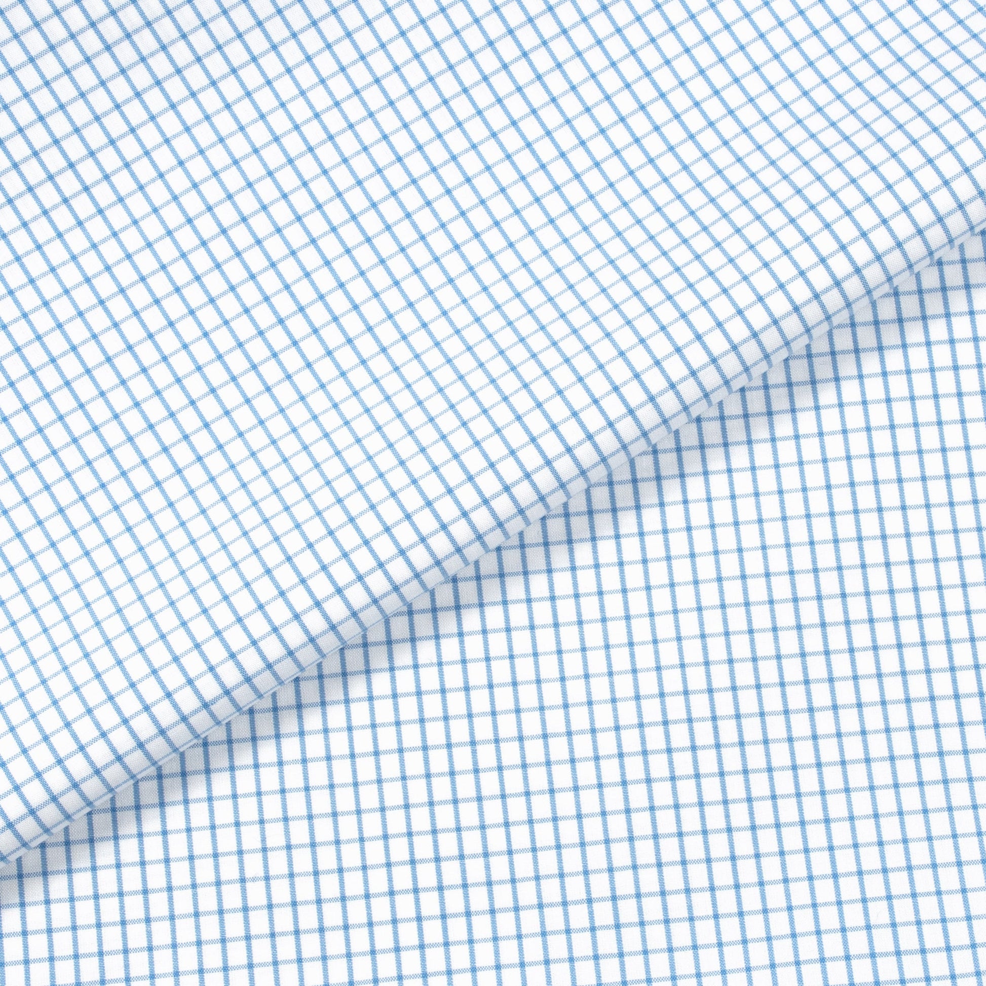 Monti Blue/White Checks Shirt MFC0200 - Yeossal & Co