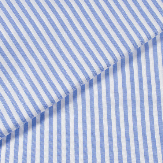 Monti Blue/White Stripes Oxford Cotton Shirt MFC0534