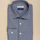 Monti Navy Gingham Cotton Shirt MFC0204 - Yeossal & Co