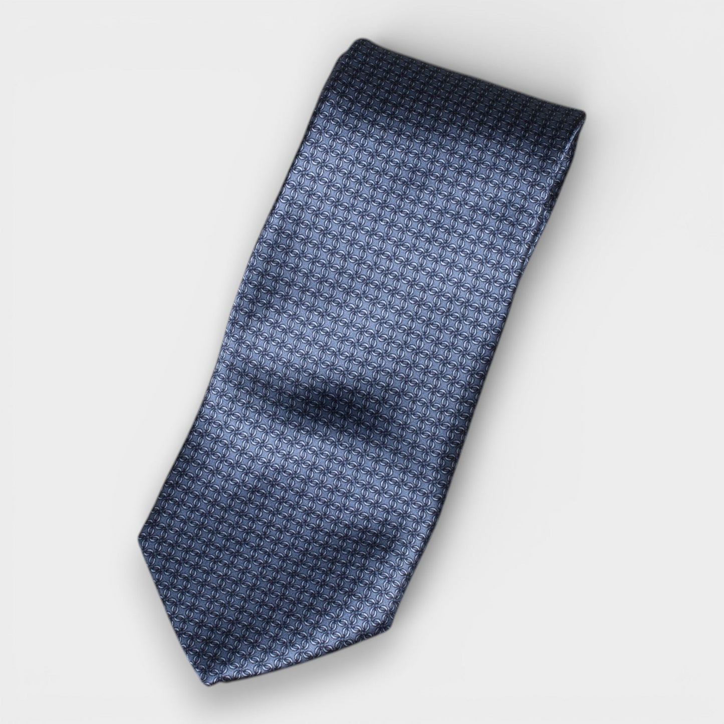 Motif Silk Tie - Grey - Yeossal & Co