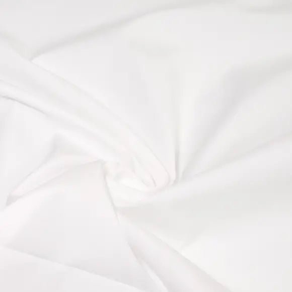 Organic Supraluxe White Poplin Solid Plain 2 Custom Shirt 7753.1407.1000 - Yeossal