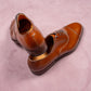 Oriental Harnett Chestnut Box Calf Leather Oxford Shoes - UK 9.5 - Yeossal & Co