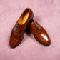 Oriental Harnett Chestnut Box Calf Leather Oxford Shoes - UK 9.5 - Yeossal & Co