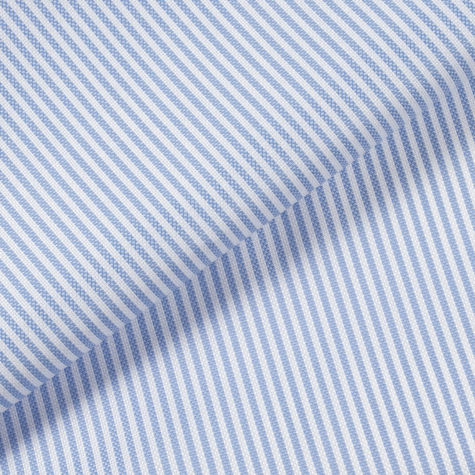 Oxford 120 Blue Stripes Cotton Shirt MFC0535 - Yeossal & Co