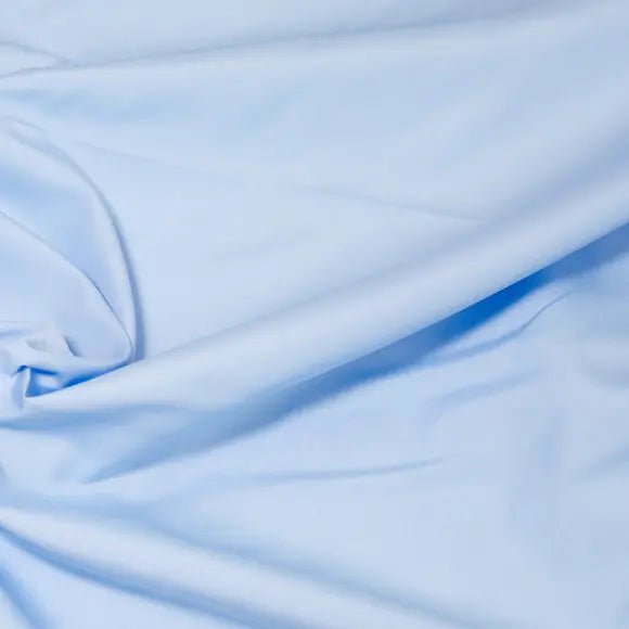 Salvatore Triplo Medium Blue Poplin Solid Plain 1 Custom Shirt 7085.4125.244 - Yeossal