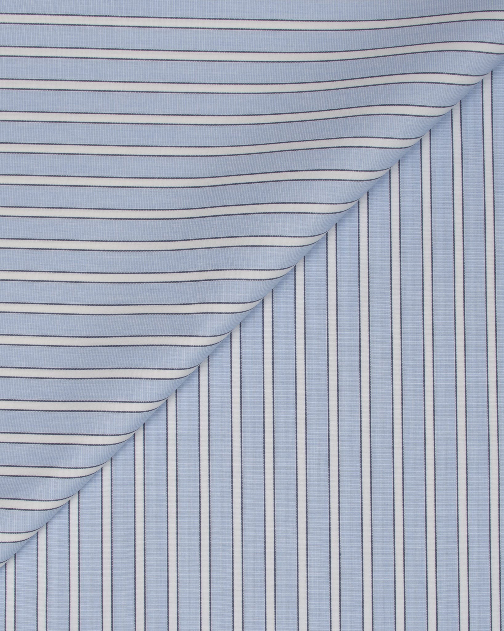 San Francisco Blue Stripe Poplin Cotton Shirt MSC3297 - Yeossal & Co