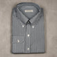 San Francisco Dark Green Stripe Poplin Cotton Shirt MSC0761 - Yeossal & Co